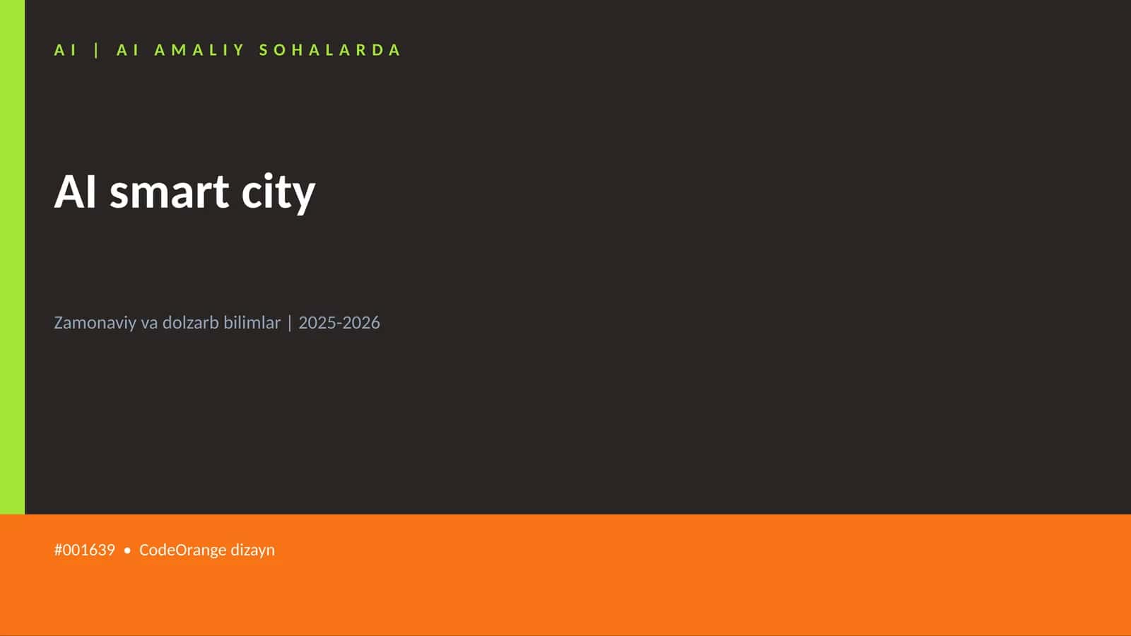 AI smart city