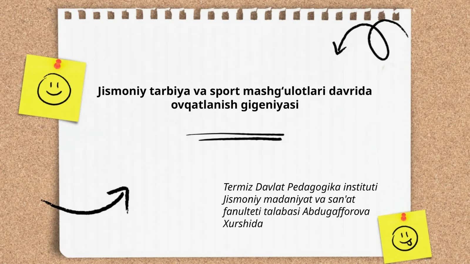 Jismoniy tarbiya va sport mashgʻulotlari davrida ovqatlanish gigeniyasi