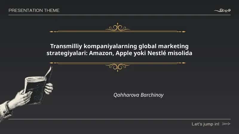 Transmilliy kompaniyalarning global marketing strategiyalari: Amazon, Apple yoki Nestlé misolida