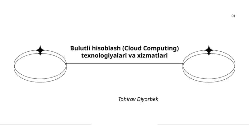 Bulutli hisoblash (Cloud Computing) texnologiyalari va xizmatlari