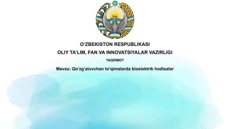 Qoʻzgʻaluvchan toʻqimalar bioelektrikhodisalar