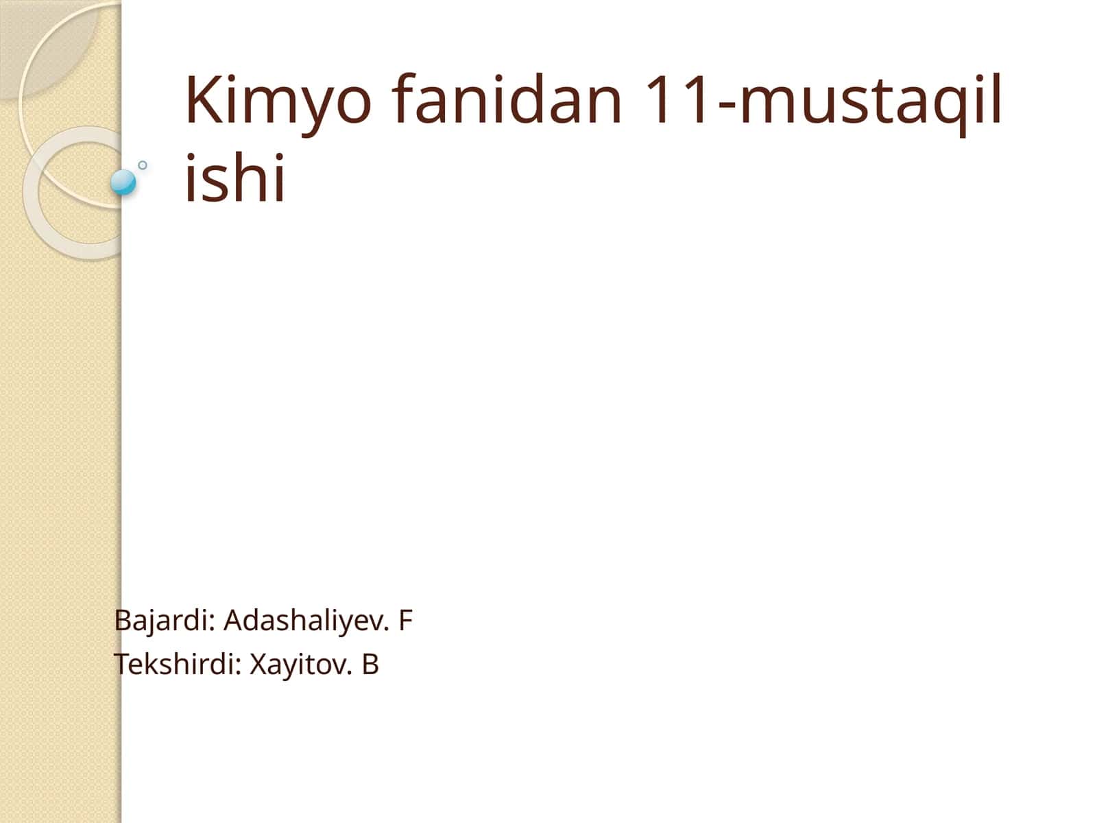 Kimyofanidan11-mustaqilishi