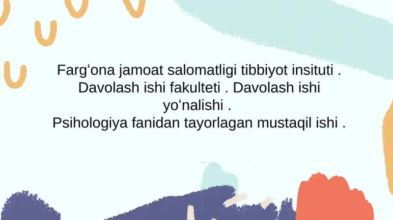 Ehtiyoj va uning turlari
