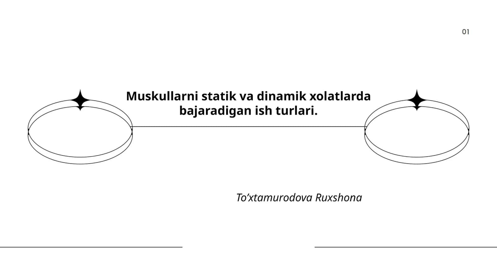 Muskullarni statik va dinamik xolatlarda bajaradigan ish turlari