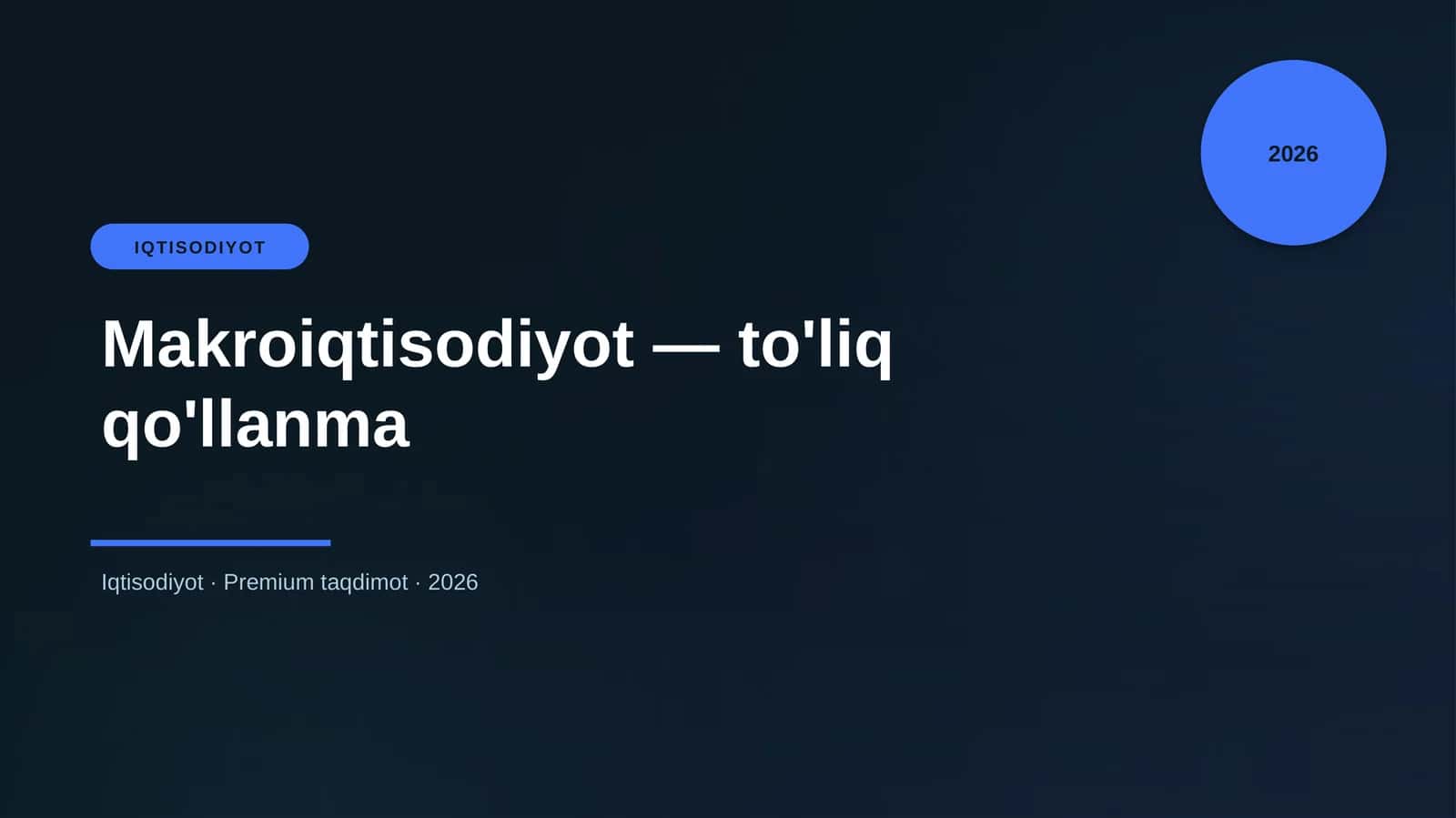 Makroiqtisodiyot — to'liq qo'llanma