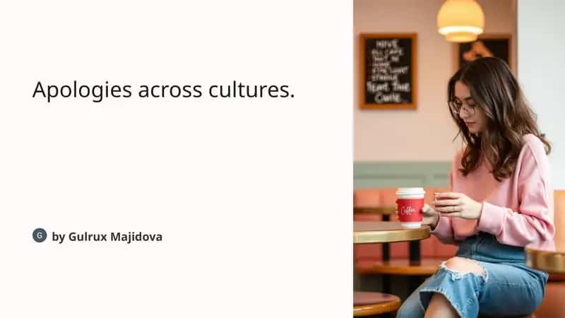 Apologies across cultures