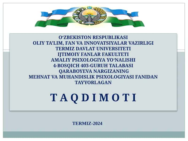Xavfsizlik Psixologiyasi Sohasi