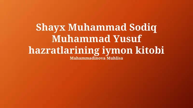 Iymon Asoslari