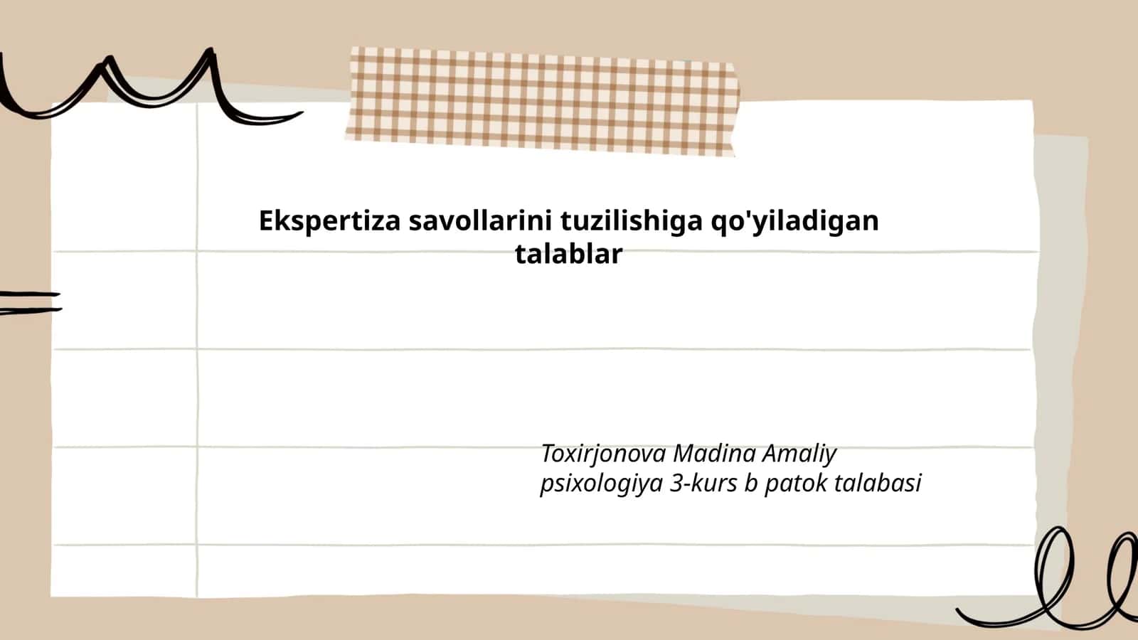 Ekspertiza savollari tuzilishi