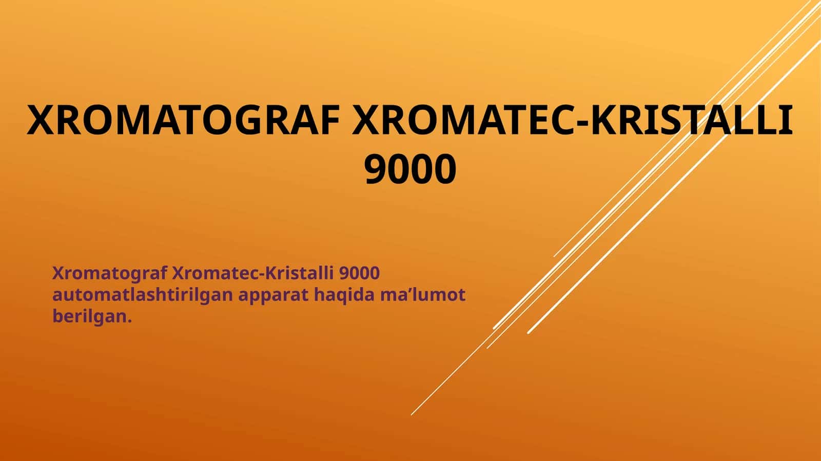 XromatografXromatec-Kristalli 9000