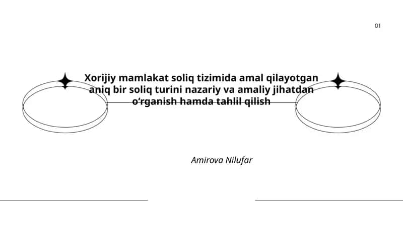 AQShda federal daromad solig‘i (individual income tax)ni nazariy va amaliy jihatdan o‘rganish hamda tahlil qilish
