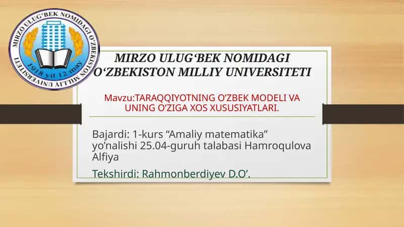 O'zbek modeli