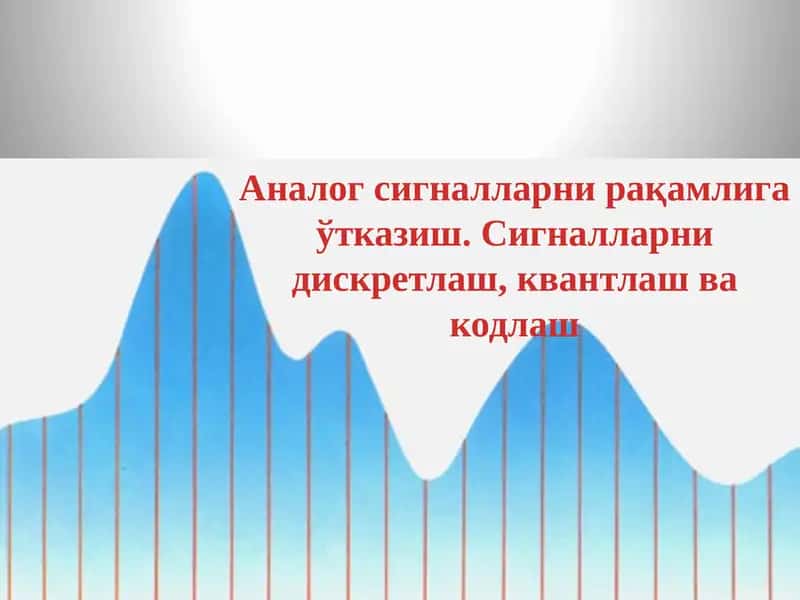Аналог сигналларни рақамлига ўтказиш