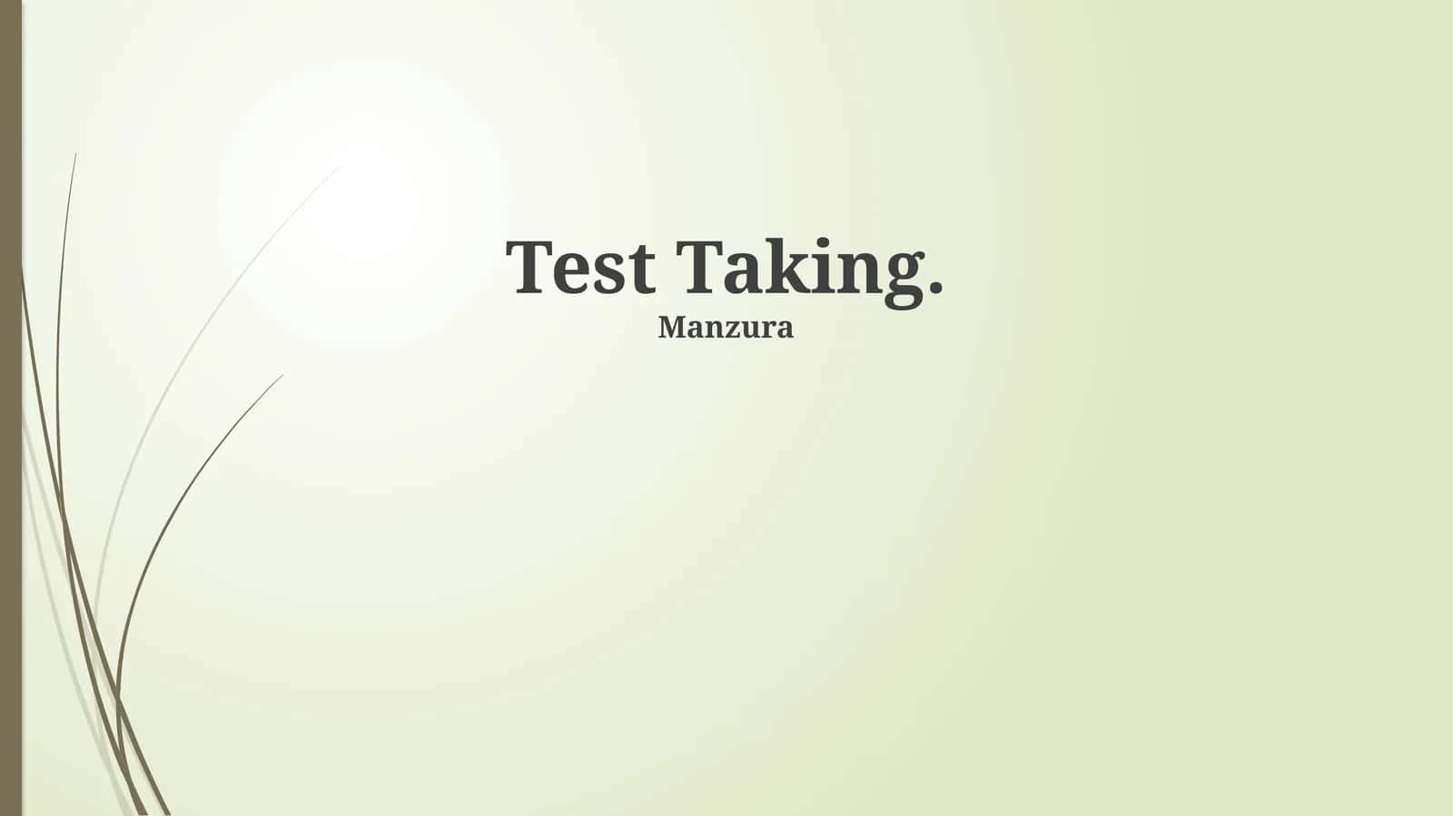 Test Taking