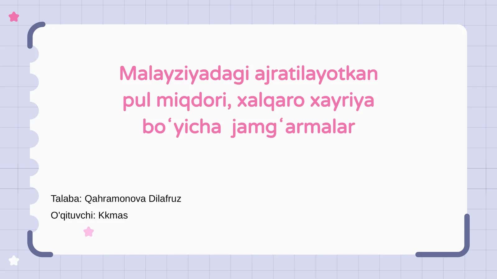 Malayziyadagi ajratilayotkan pul miqdori