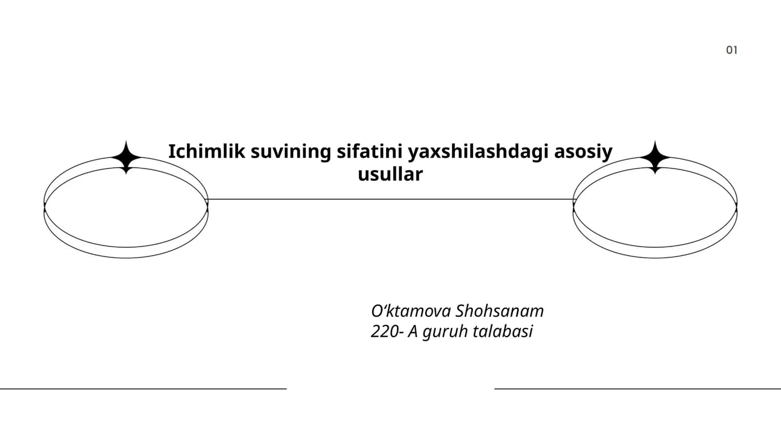 Ichimlik suvining sifatini yaxshilashdagi asosiy usullar