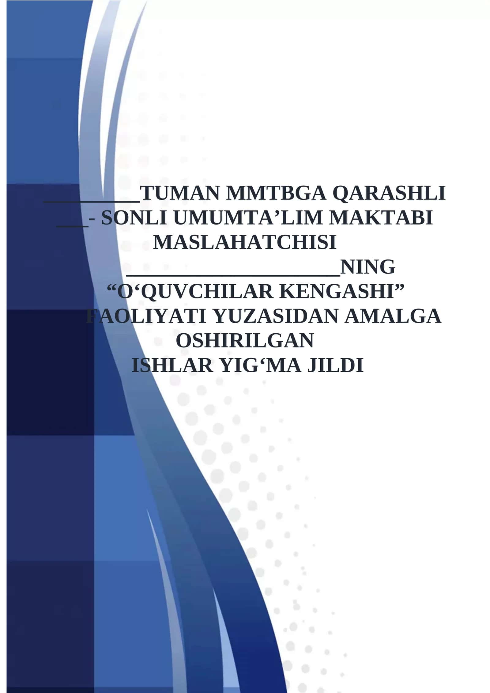 "O‘quvchilar kengashi" sinf vakillari saylovi yig’ilishi