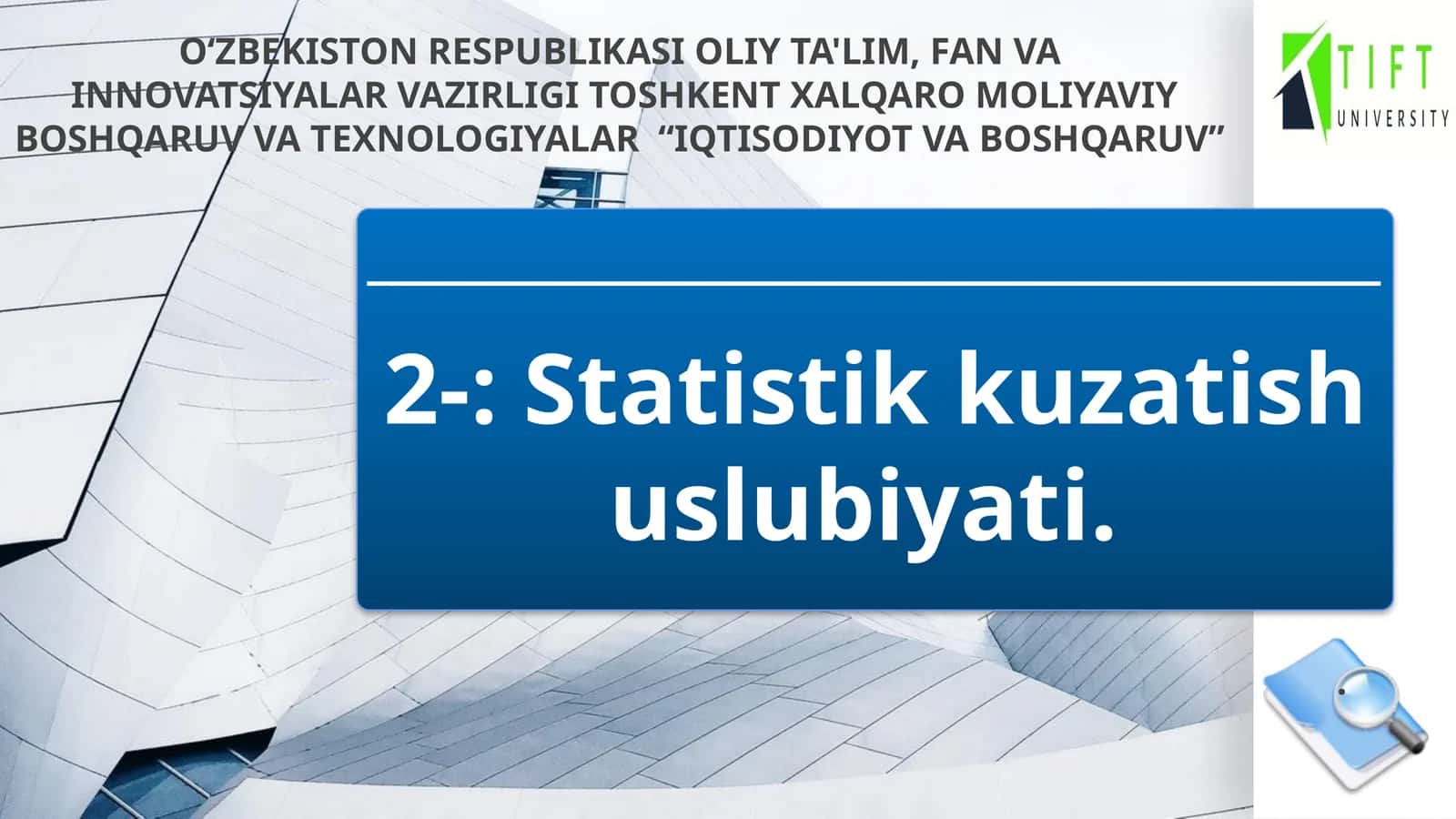 Statistik kuzatish uslubiyati