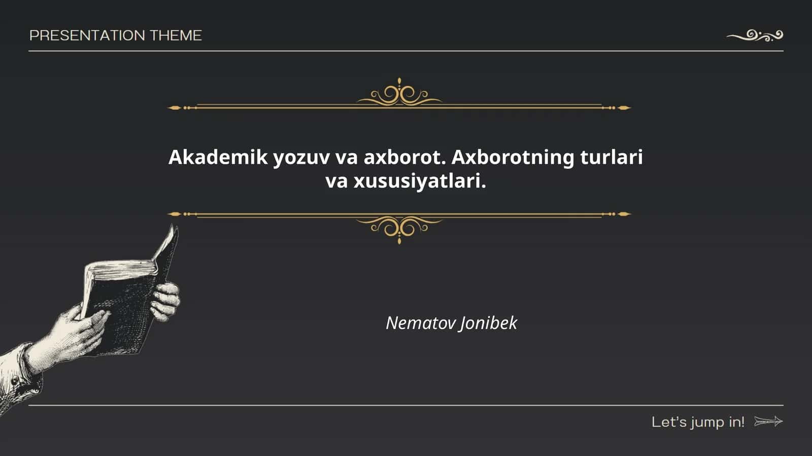 Axborot tushunchasi va uning asosiy turlari
