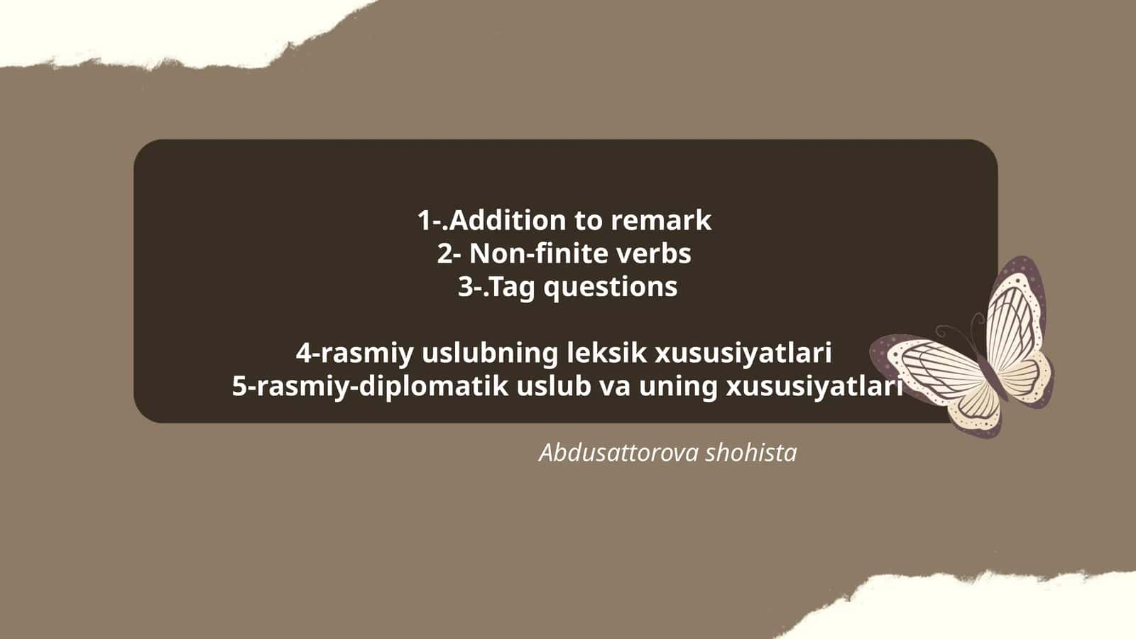 Rasmiy-diplomatik uslub va uning xususiyatlari