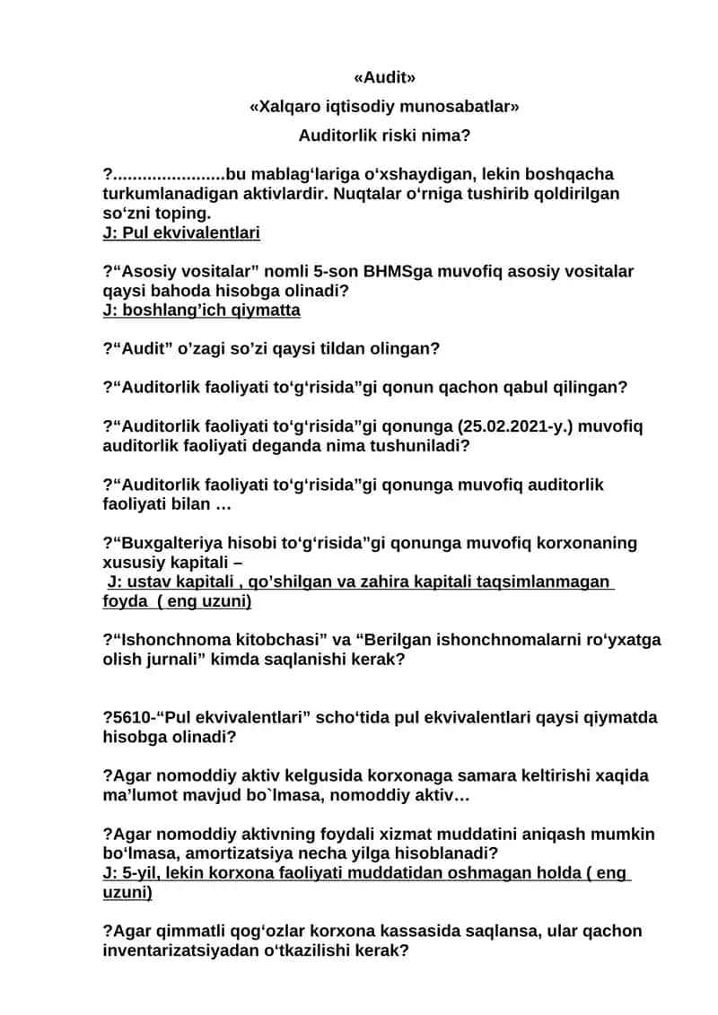 Audit