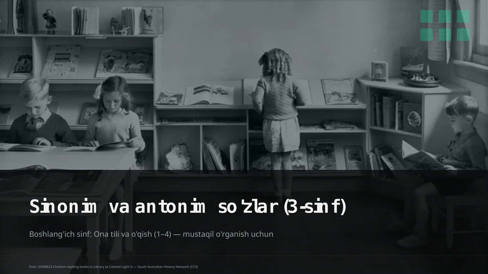 Ona tili va o'qish (1–4)