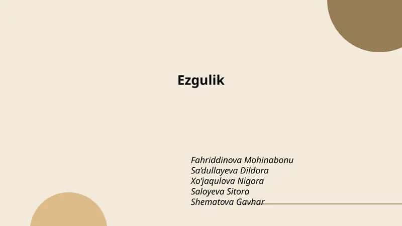 Ezgulik