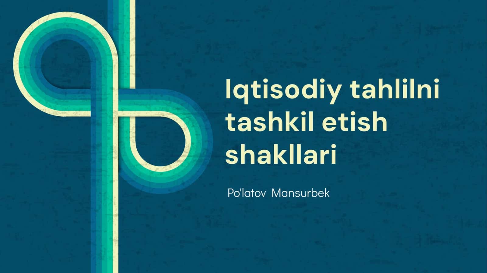 Iqtisodiy Tahlilni Tashkil Etish Shakllari