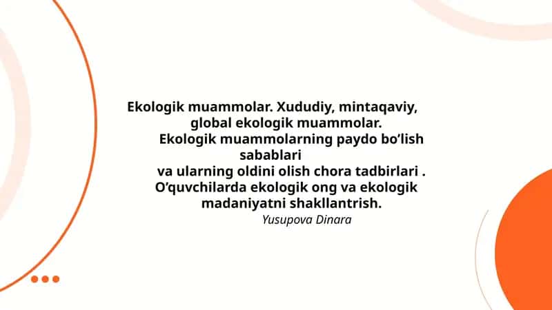 Ekologik muammolar