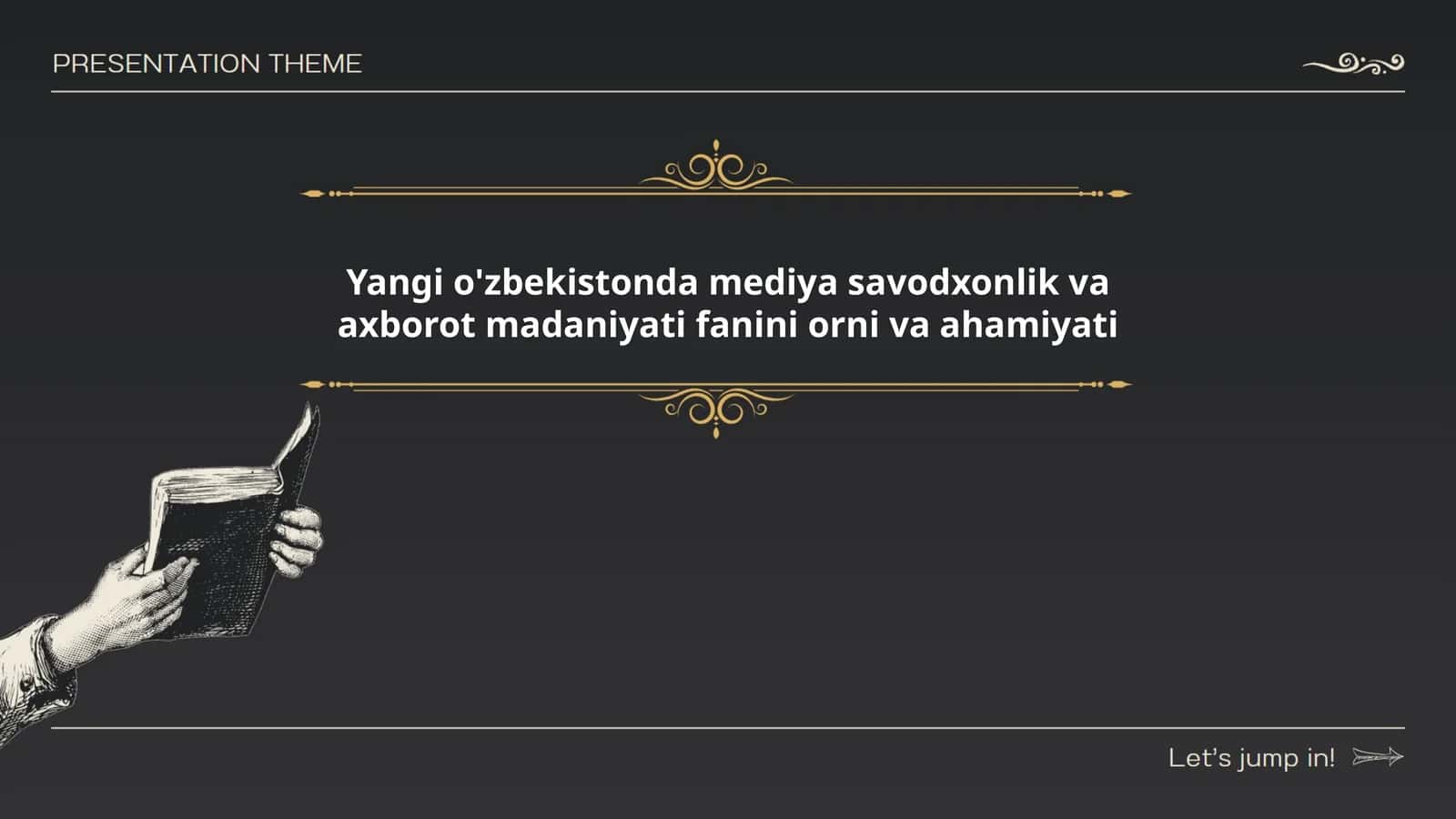 Yangi o'zbekistonda mediya savodxonlik va axborot madaniyati