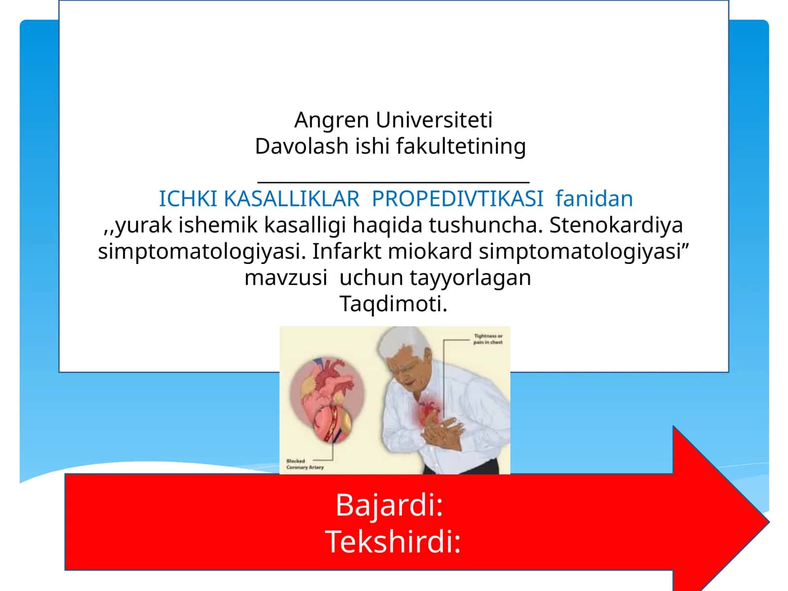 Yurak ishemik kasalligi haqida