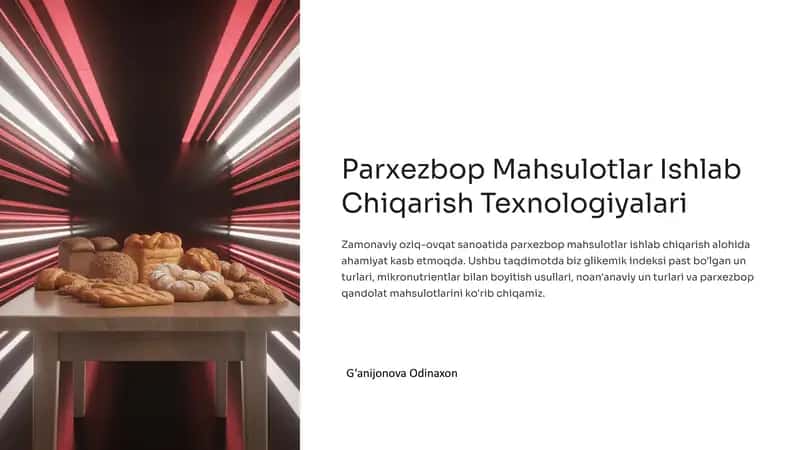 Multisid Yondashuvida Glikemik Indeksi Past Un Turlari