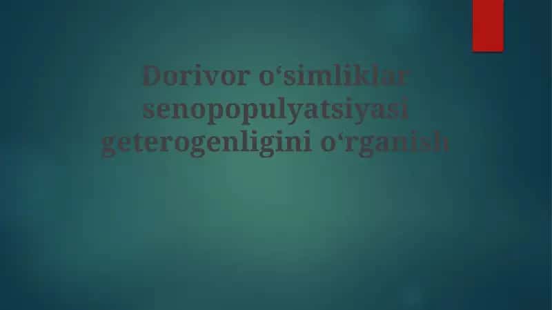 O'zgaruvchanlik va o'simliklar moslashuvi