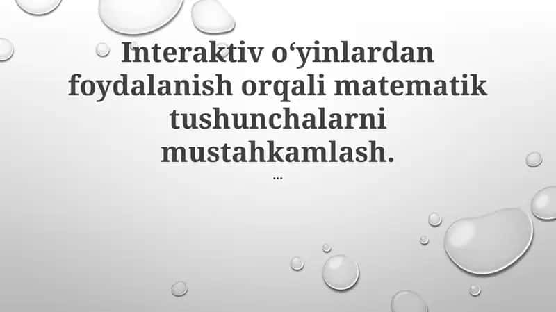 Interaktiv oʻyinlar