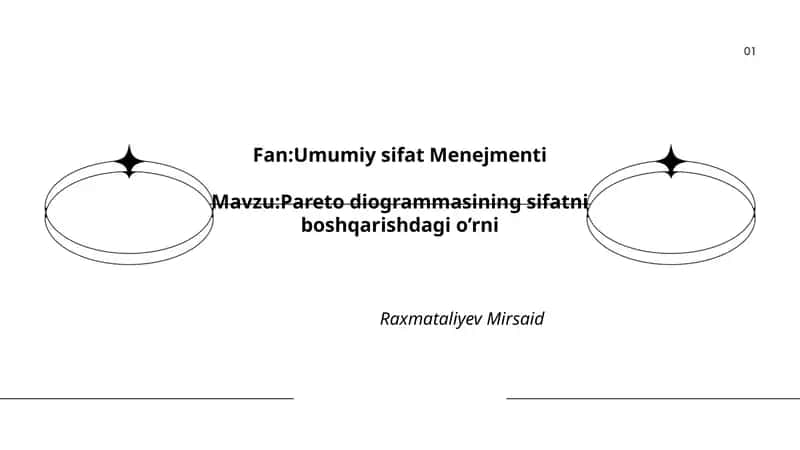 Pareto diogrammasining sifatni boshqarishdagi o’rni