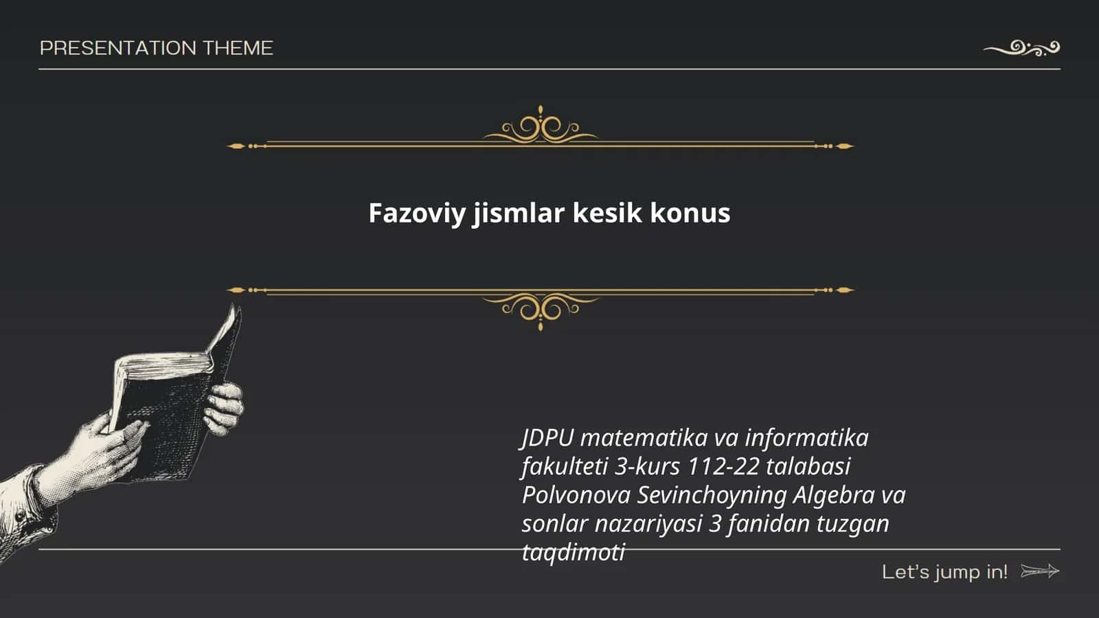 Algebra va sonlar nazariyasi
