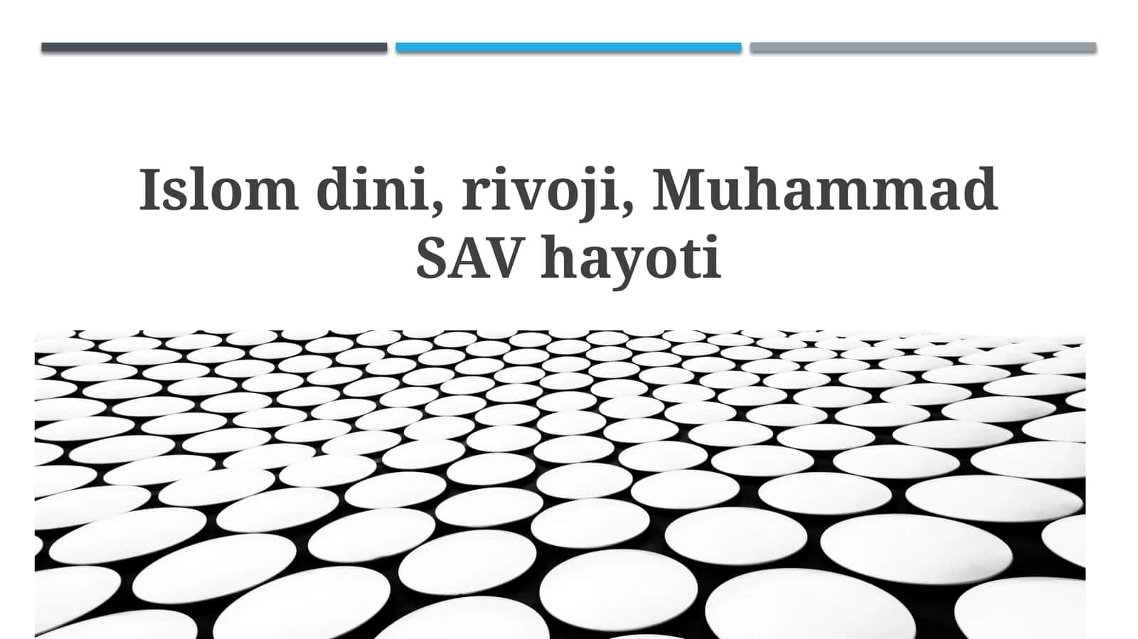 Islomning paydo bo'lishi va rivojlanishi