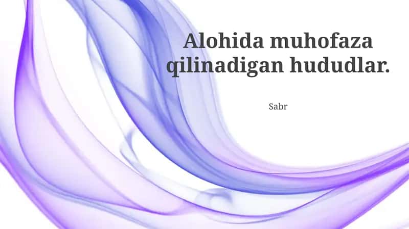 Qo'riqlanadigan hududlarni belgilash