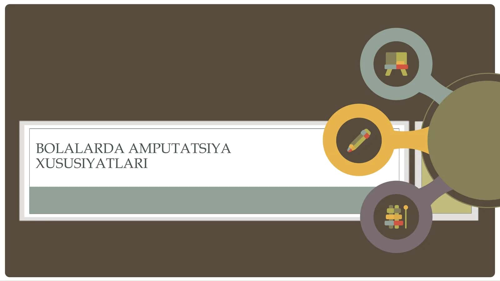 Bolalarda amputatsiya xususiyatlari