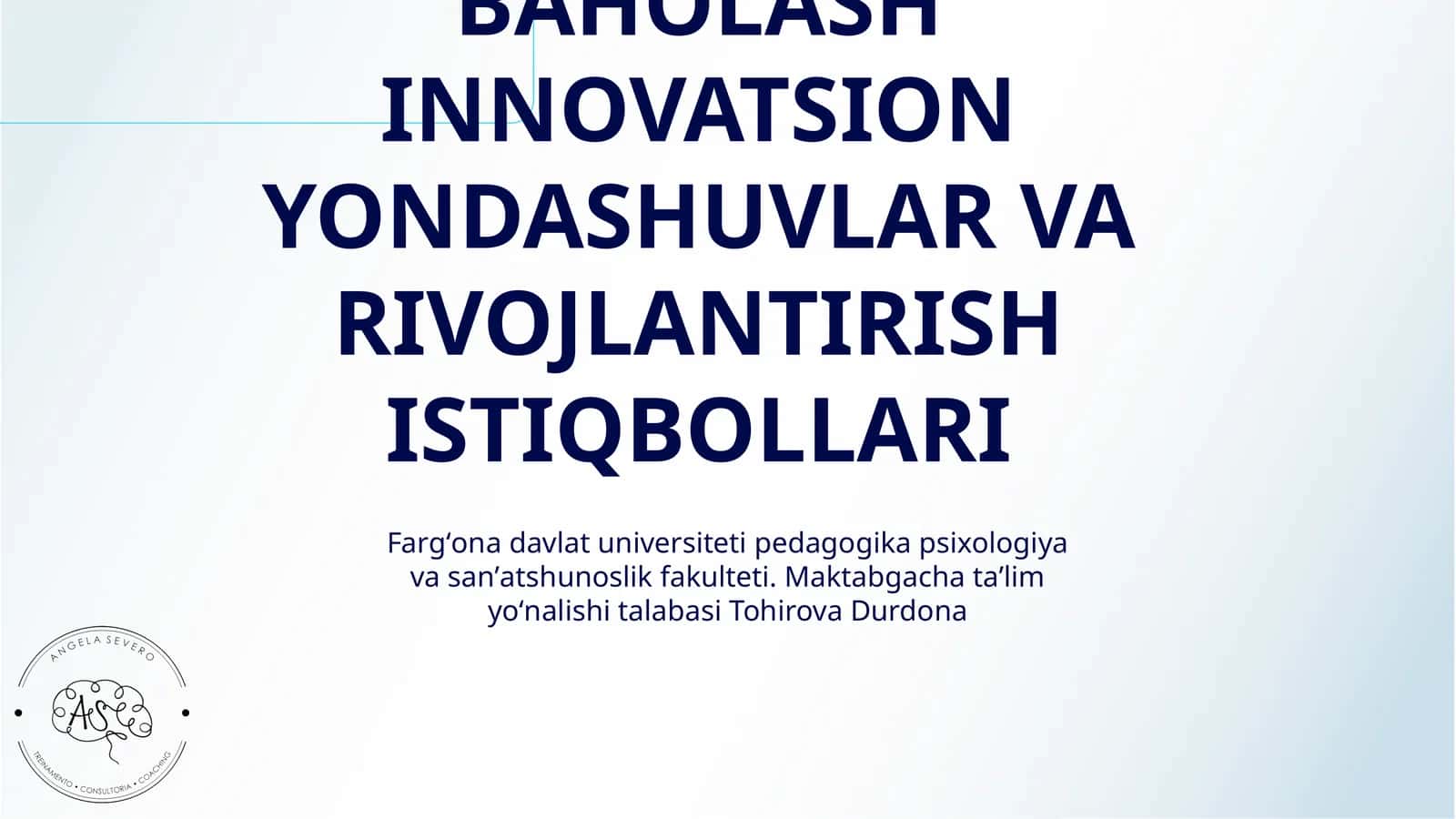 HAMKORLIK SAMARADORLIGINI BAHOLASH INNOVATSION YONDASHUVLAR VA RIVOJLANTIRISH ISTIQBOLLARI