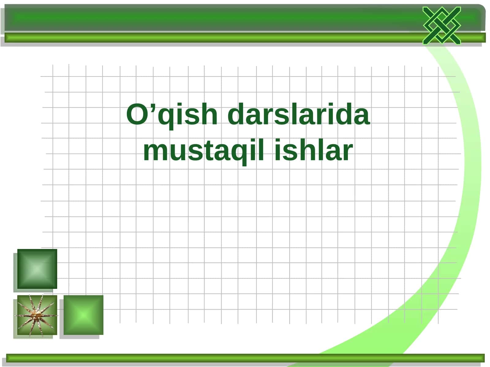 O’qish darslarida mustaqil ishlar