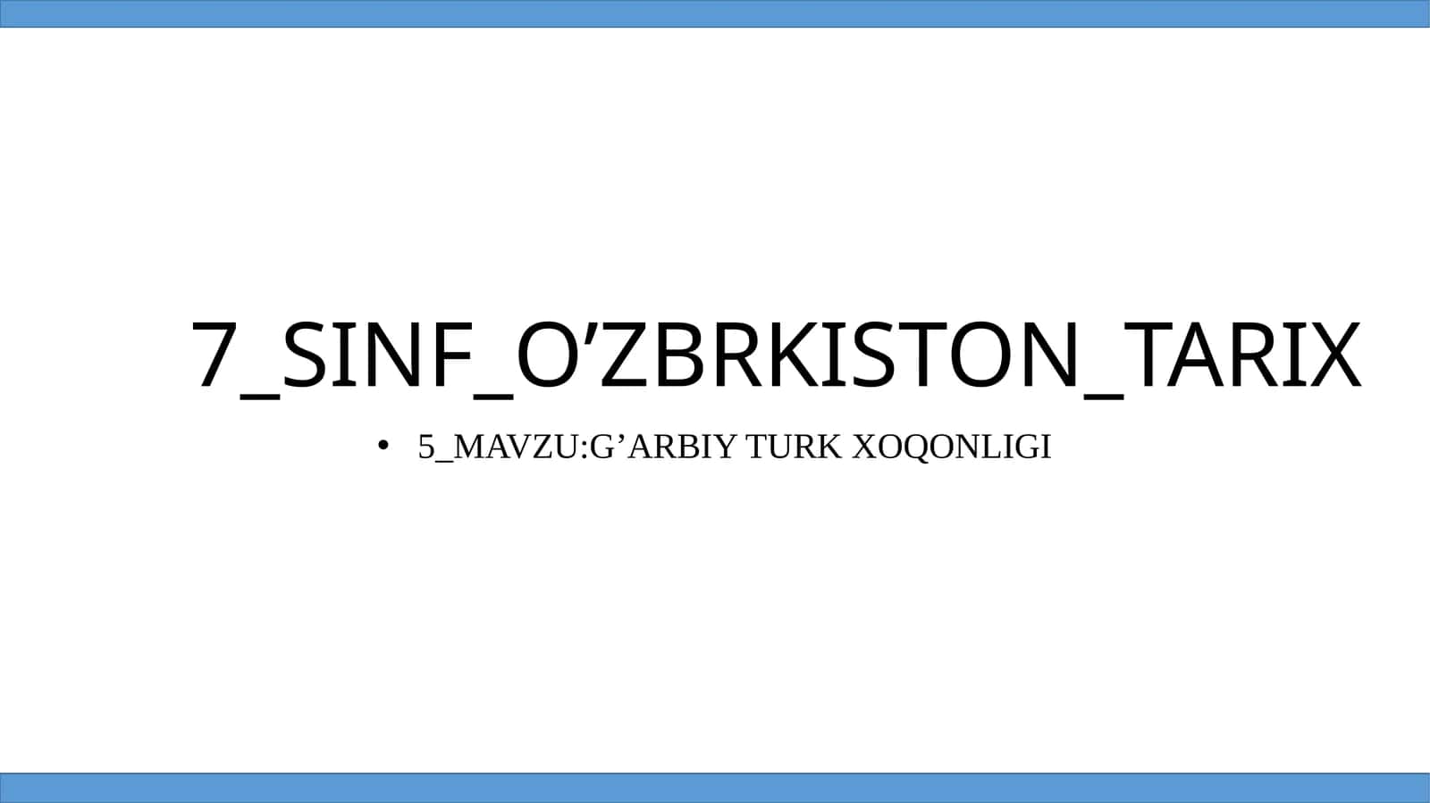 G‘ARBIY TURK XOQONLIGI