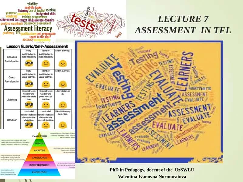 Assessment in TFL