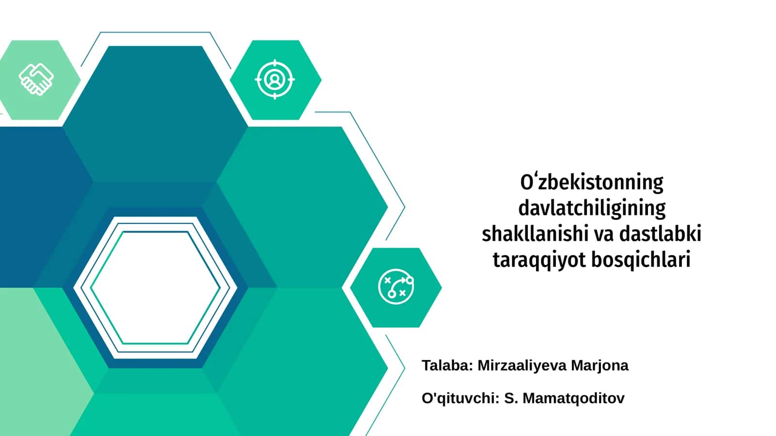 Oʻzbekistonning davlatchiligining shakllanishi va dastlabki taraqqiyot bosqichlari