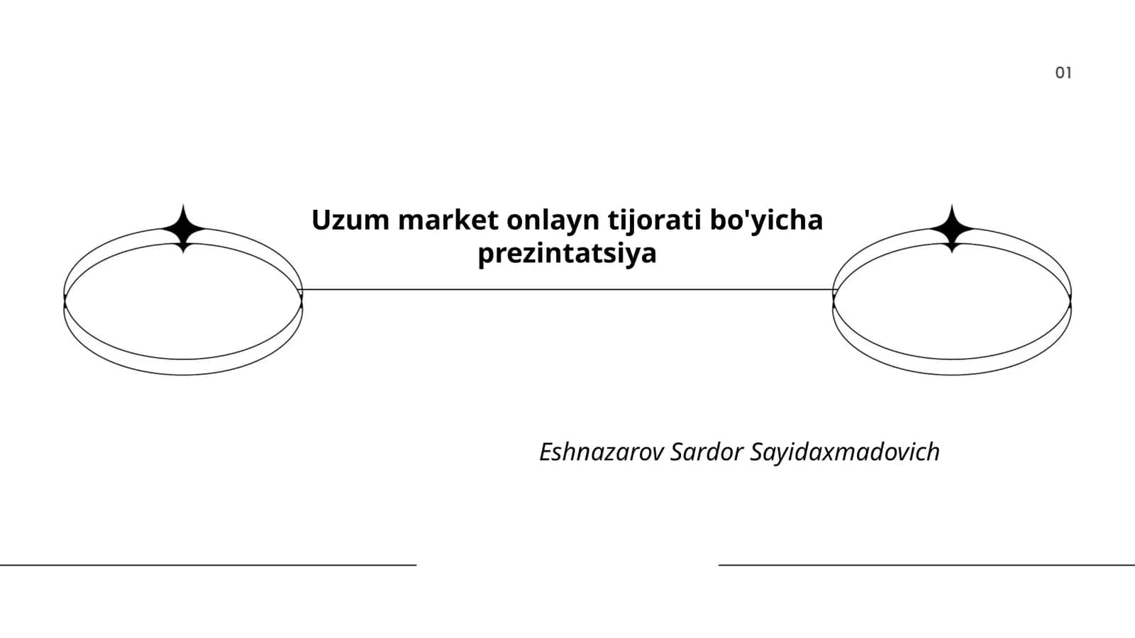Uzum market onlayn tijorati bo'yicha prezintatsiya