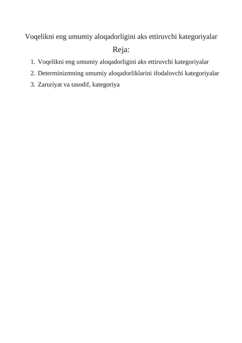 Falsafa kategoriyalari