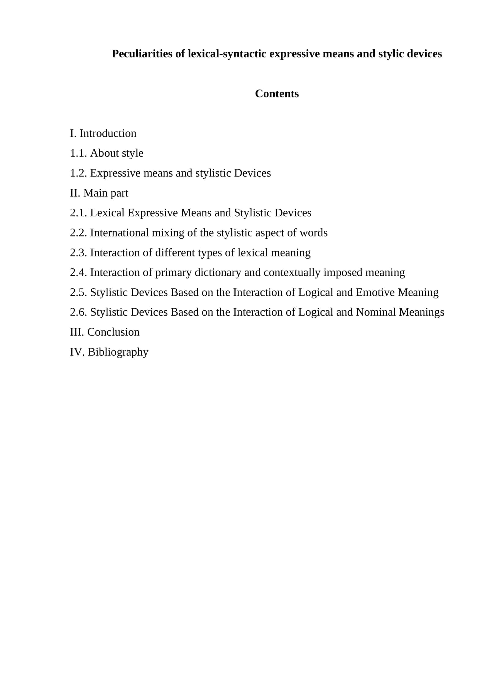 Peculiarities of lexical-syntactic expressive means and stylistic devices