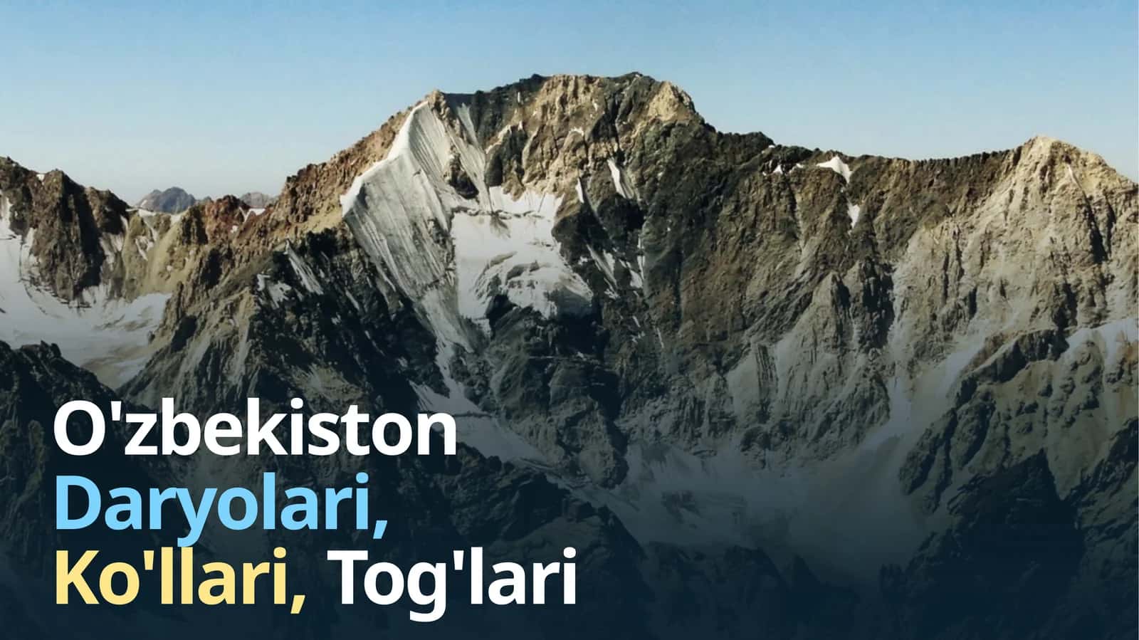O'zbekiston Daryolari, Ko'llari,Tog'lari (Prezentatsiya)