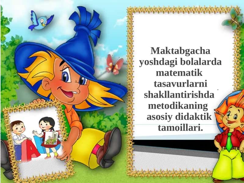 Matematik tasavvurlarni shakllantirish metodikasi