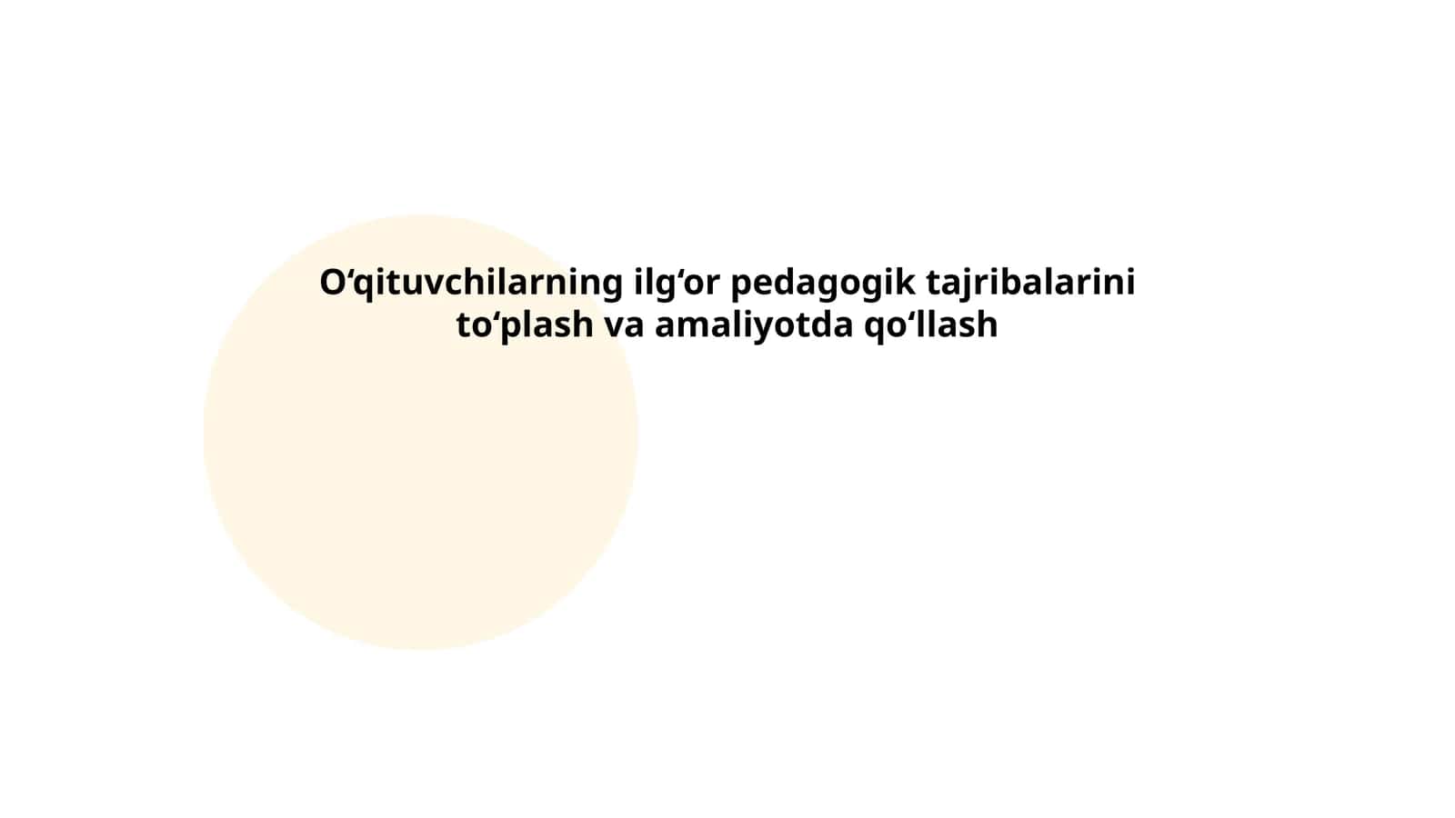 Ilg‘or pedagogik tajribalarni to‘plash va amaliyotda qo‘llash